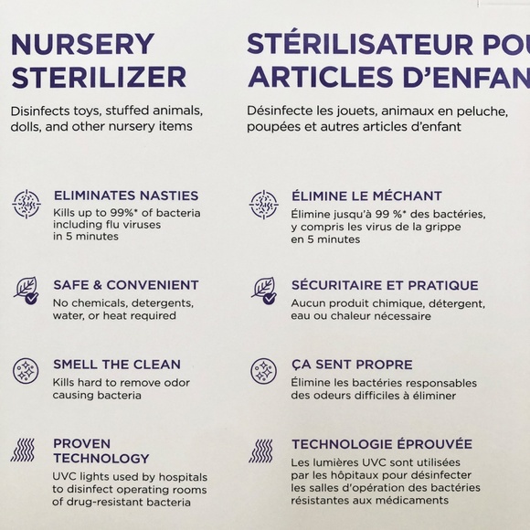 Munchkin, 59S UV, Nursery, Sterilizer, NEW In Box, SEALED - Picture 12 of 15